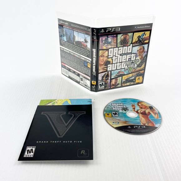Grand Theft Auto V 5 Video Game for Sony PlayStation 3 PS3 Complete with Map - Picture 1 of 2